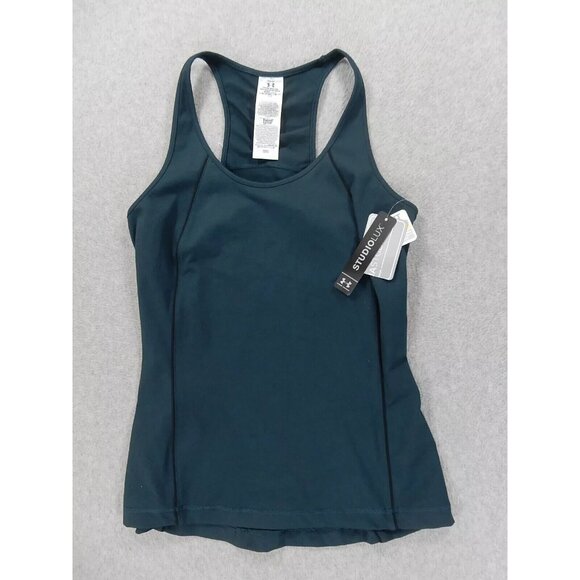 NWT Under Armour‎ Studio LUX Workout Tank Top (Women's Small) Green - Picture 1 of 9